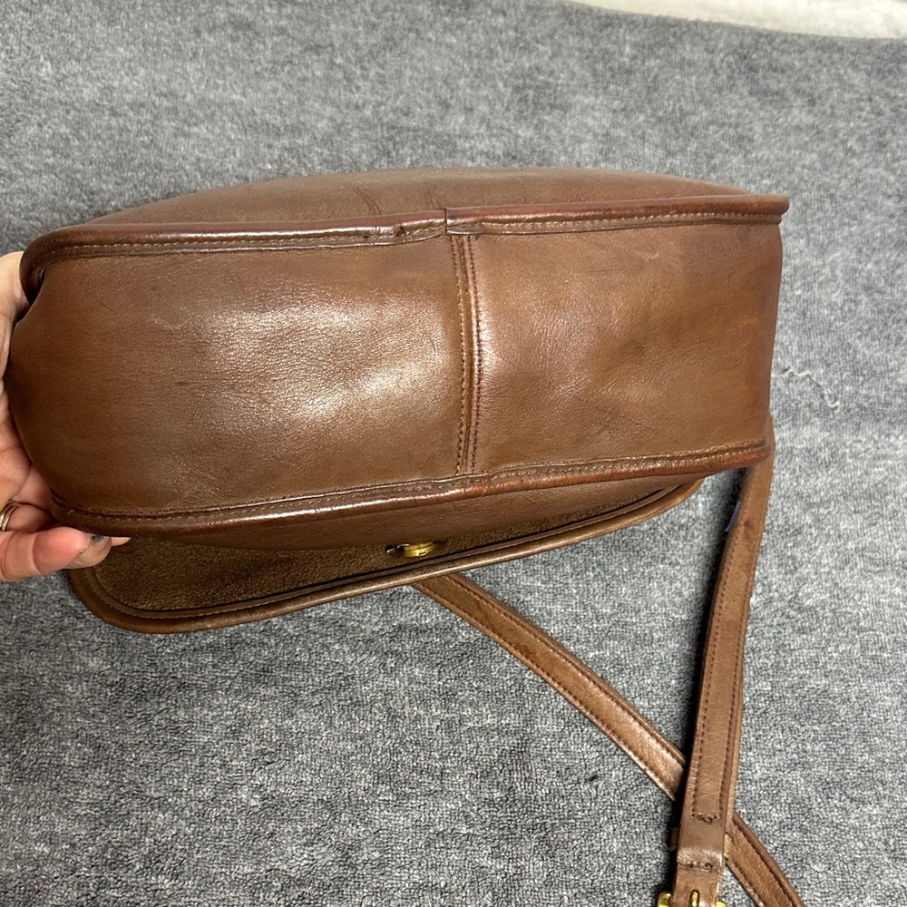 Coach Brown Leather Crossbody Bag 9790 - Picture 3 of 16